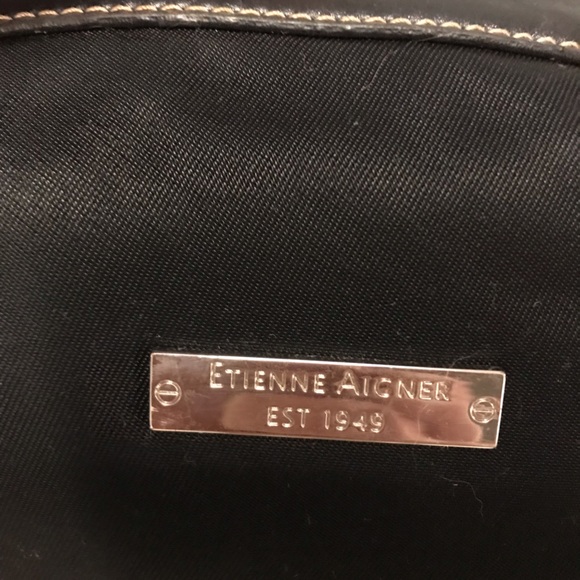 Etienne Aigner Classic Black Leather  Bag - Picture 10 of 13
